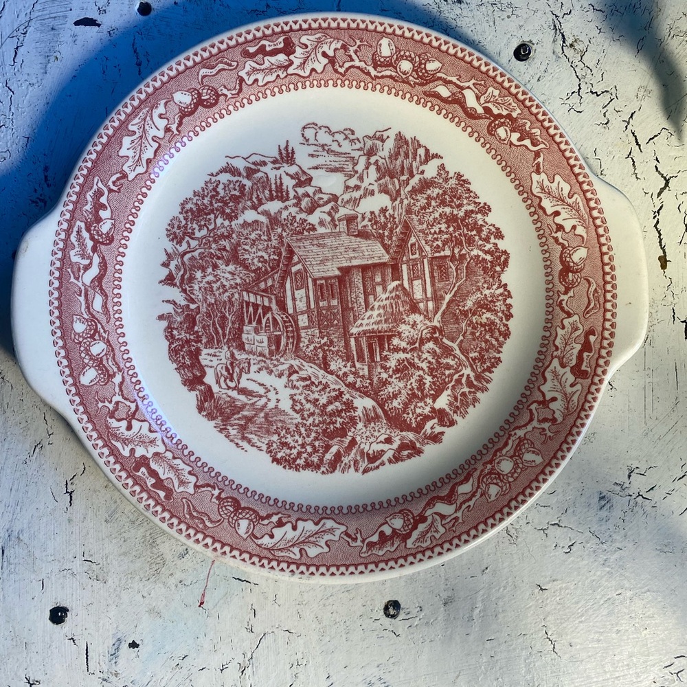 1 Royal China Memory Lane Cake Plate
